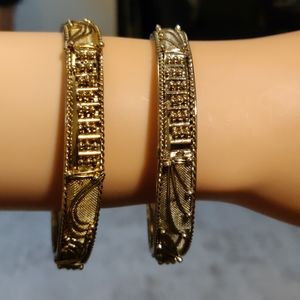 NWOT Pair BOHO heavily decorated bangles (#147)